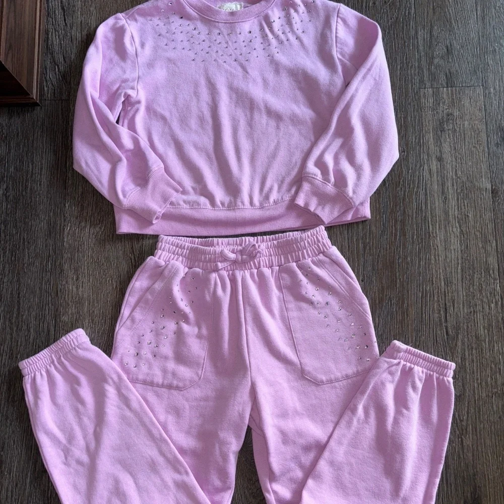 Btween size 10 pink jogger outfit